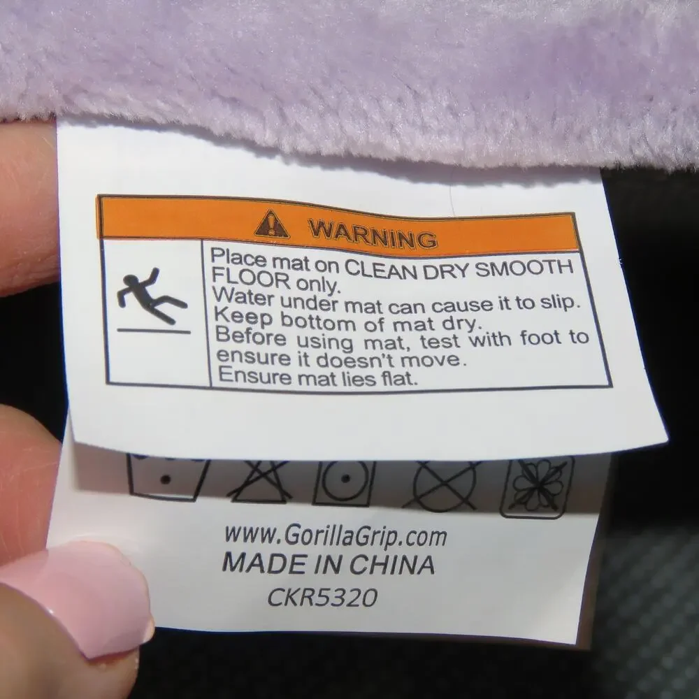 2 New Memory Foam Bath Mats Rug 24 x17 - Lilac, Lavender Purple Soft